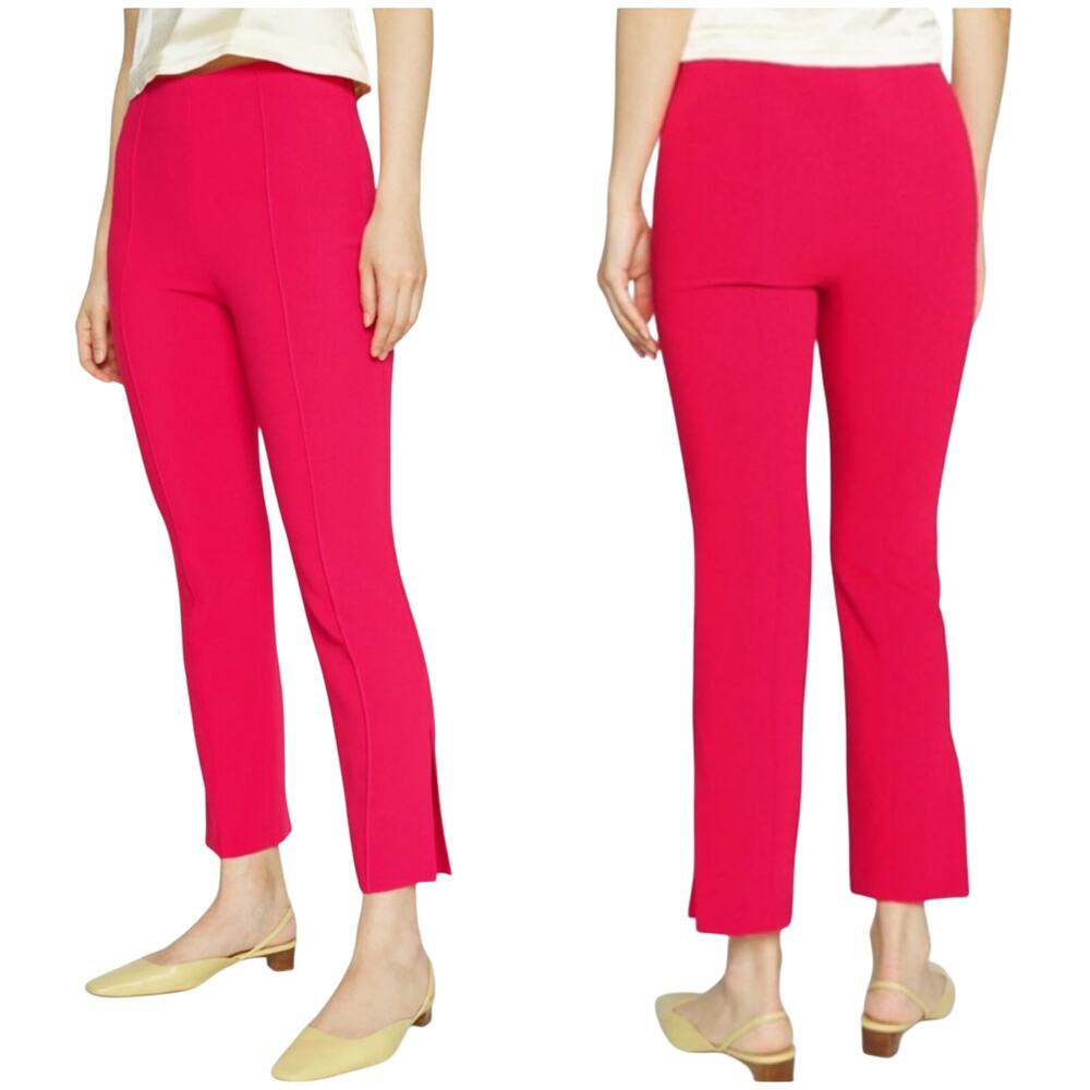 Cinq a Sept NWOT Brianne Slim-fit Crepe Pintuck Trouser Pant Size 4 Pink